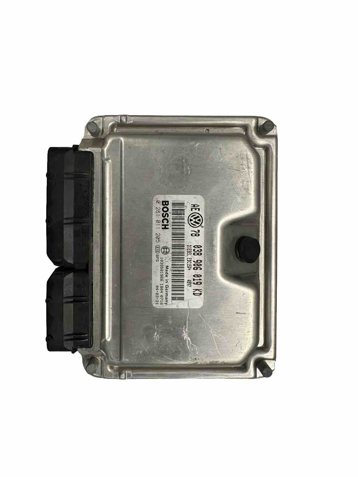 Plug&Play (ENTSPERRT) Motorsteuergerät VW 1.9 TDI 038906019KD Bosch 0281011205