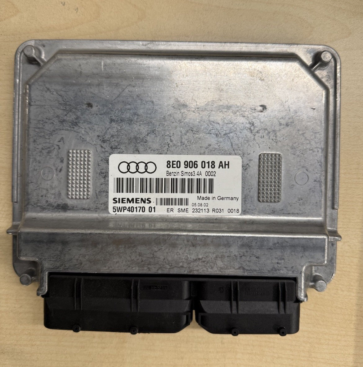Plug&Play ENTSPERRT ECU MS Steuergerät Audi A4 1.6 8E0906018AH 5WP40170