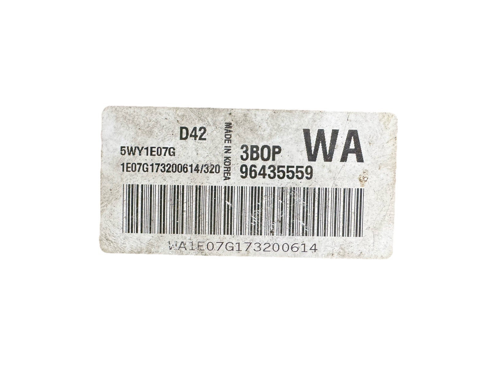 Plug&Play ENTSPERRT CHEVROLET 1.2 Motorsteuergerät ECU 96435559 5WY1E07G
