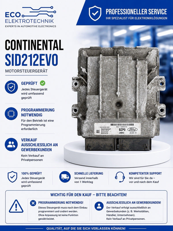Geprüft Ford Transit 2.0 TDCi ECU MS A3C02351200 KK21-12A650-FA