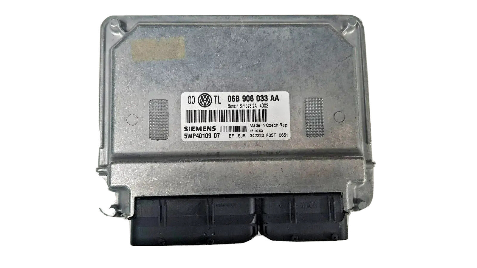 VW Audi Siemens (ENTSPERRT , OHNE WFS)  5WP40109 07 Motorsteuergerät 06A906033AA