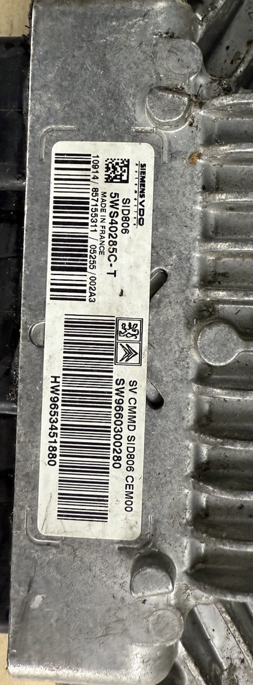 Plug&Play ENTSPERRT Peugeot Citroen ECU 5WS40285C-T 9660300280 9653451880