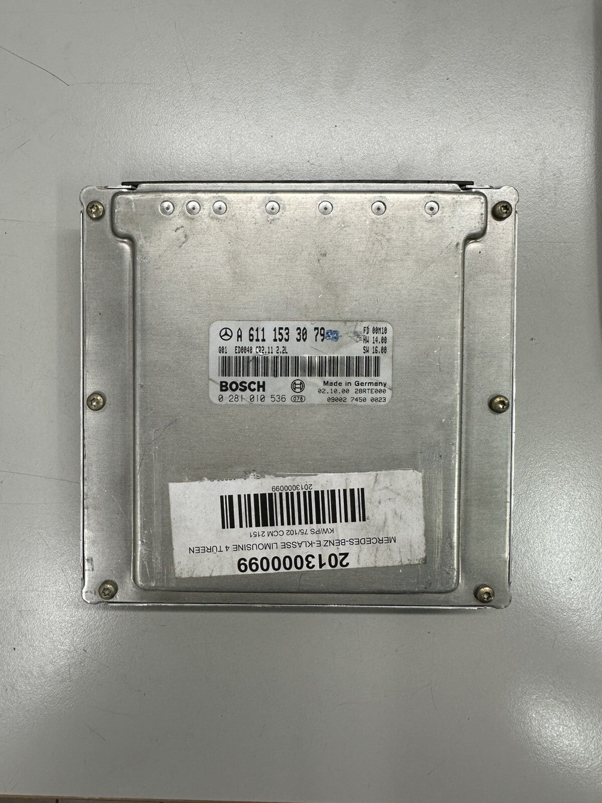 PLUG&PLAY ENTSPERRT Mercedes ECU Motorsteuergerät A6111533079 0281010536