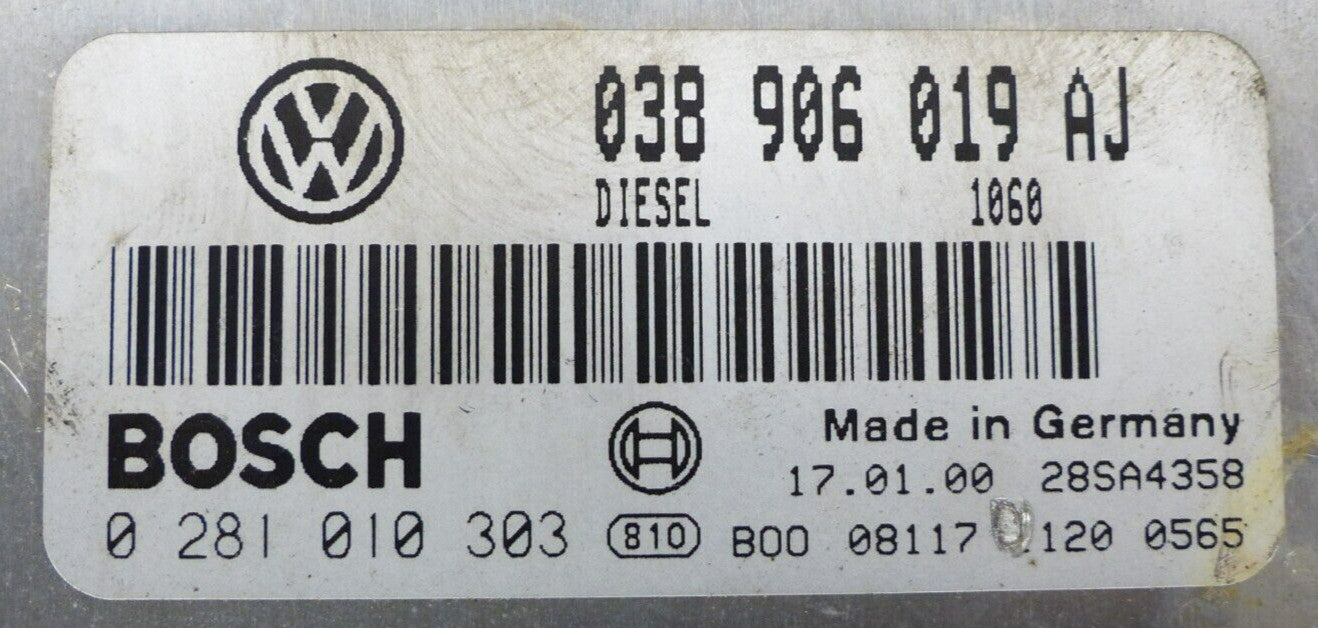 PLUG&PLAY ENTSPERRT Motorsteuergerät VW Passat 038906019AJ Bosch 0281010303
