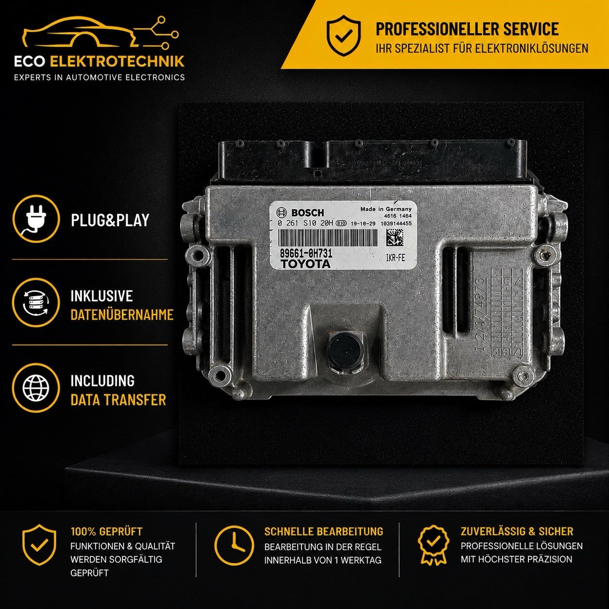 Plug&Play Toyota Peugeot Citroen ECU MS 0261S1020H 89661-0H731