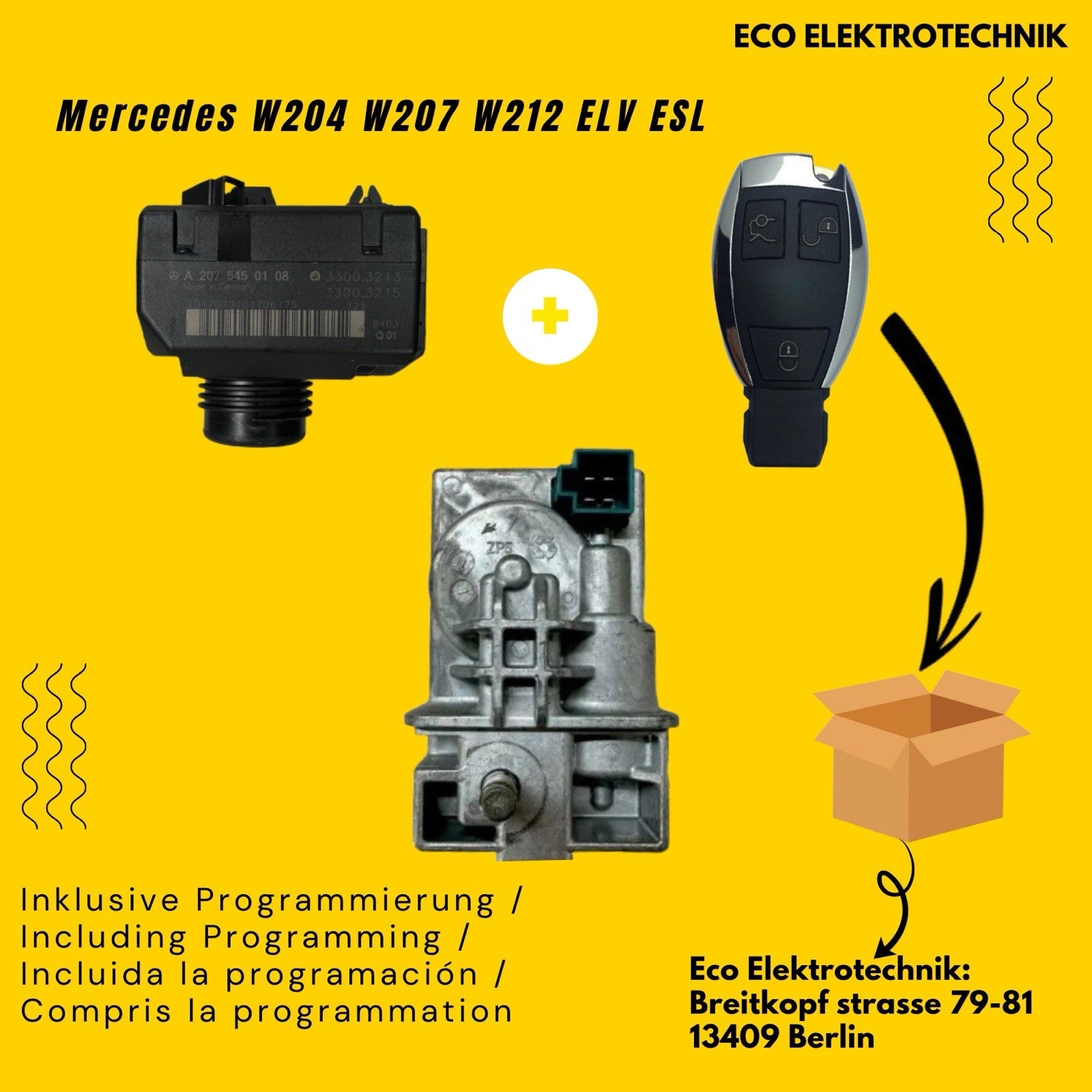 Plug&Play Ink Programmierung Mercedes C , E Klasse , GLK Generalüberholt