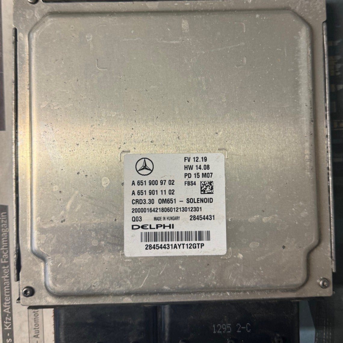Original Files Mercedes B Class B200 CDI Delphi CRD3.30 A6519009702 A6519011102 HW 6519040800 SW 6519029301 Software upgrade 6519032184