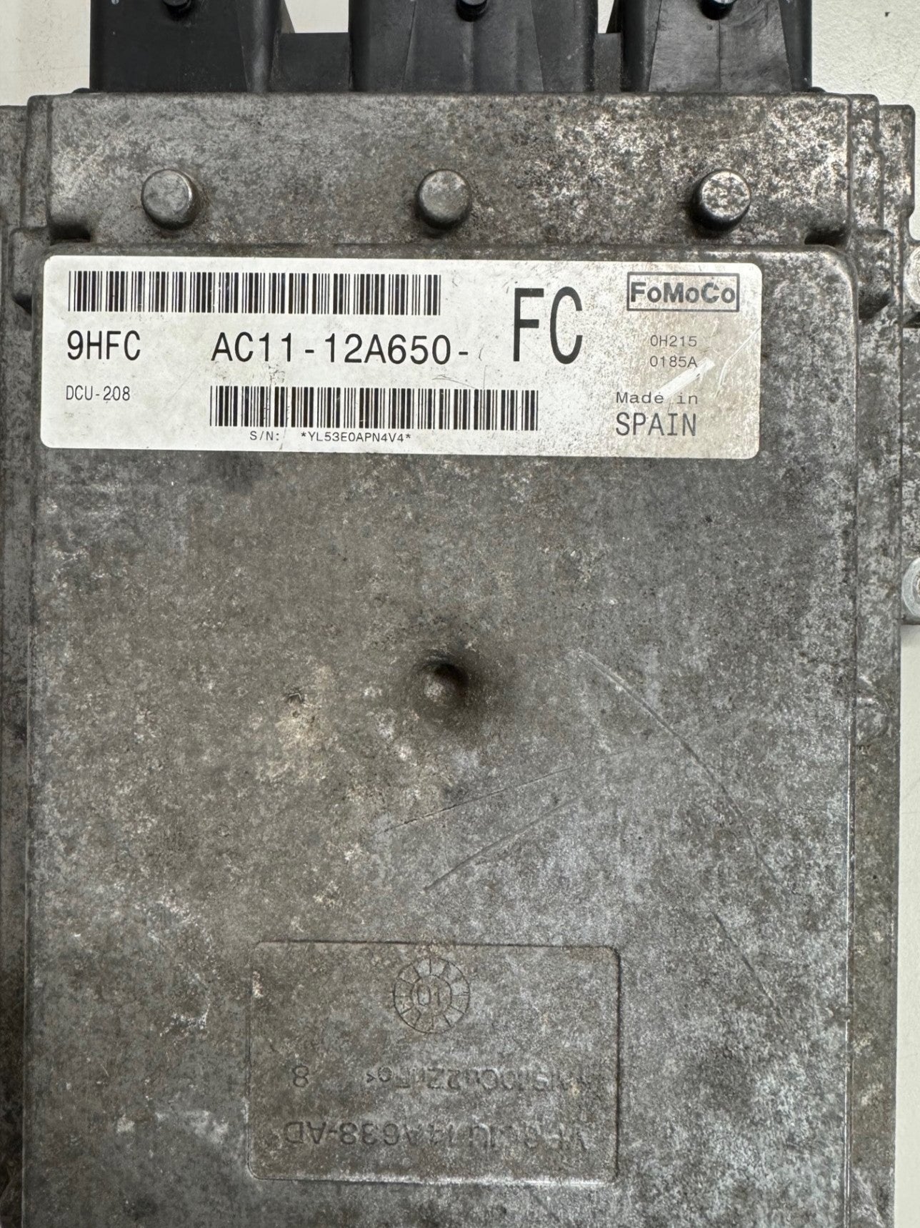 Original Files Ford Transit 1.4 TDCi Visteon DCU-208 AC11-12A650-FC