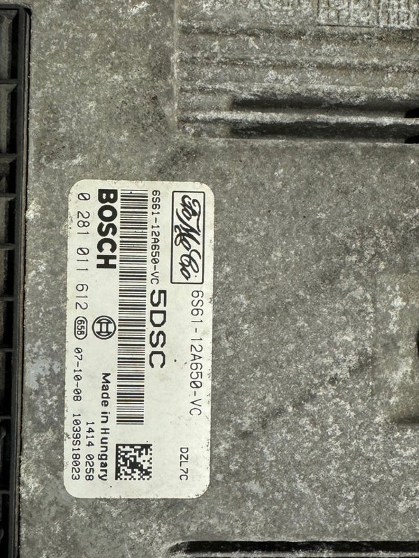 الملفات الأصلية فورد بوش EDC16C34 6S61-12A650-VC 0281011612 SW 1037383007 تحديث البرنامج 1037383007
