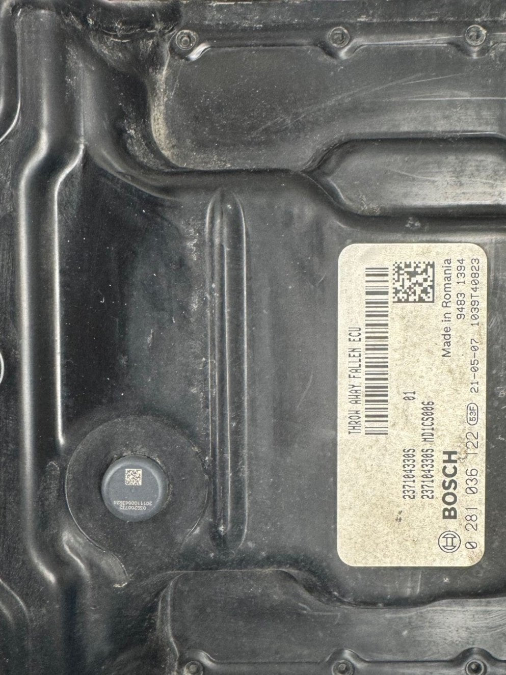 Original Files Renault Fiat Bosch MD1CS006 0281036122 237104330S SW 10SW080828