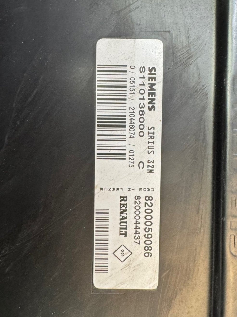 IMMO OFF File Deaktivierte Wegfahrsperre Renault Twingo Siemens Sirius 32 8200044437 8200124647 S110138000 8200059086
