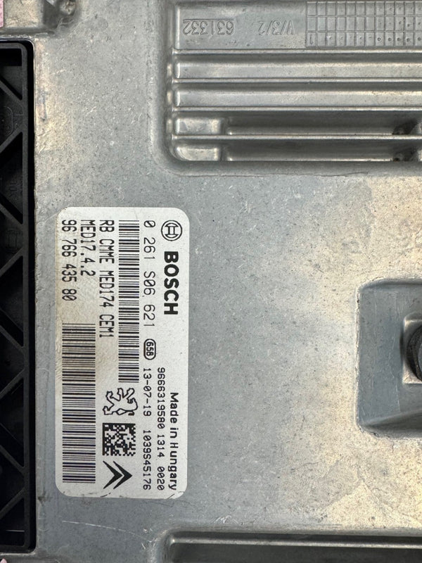Peugeot Bosch BOSCH MED17.4MEV17.4 TC1767 PSA0261S06621 9676643580 HW 9666319580 SW 9663711580 Software Upgrade 9692192880
