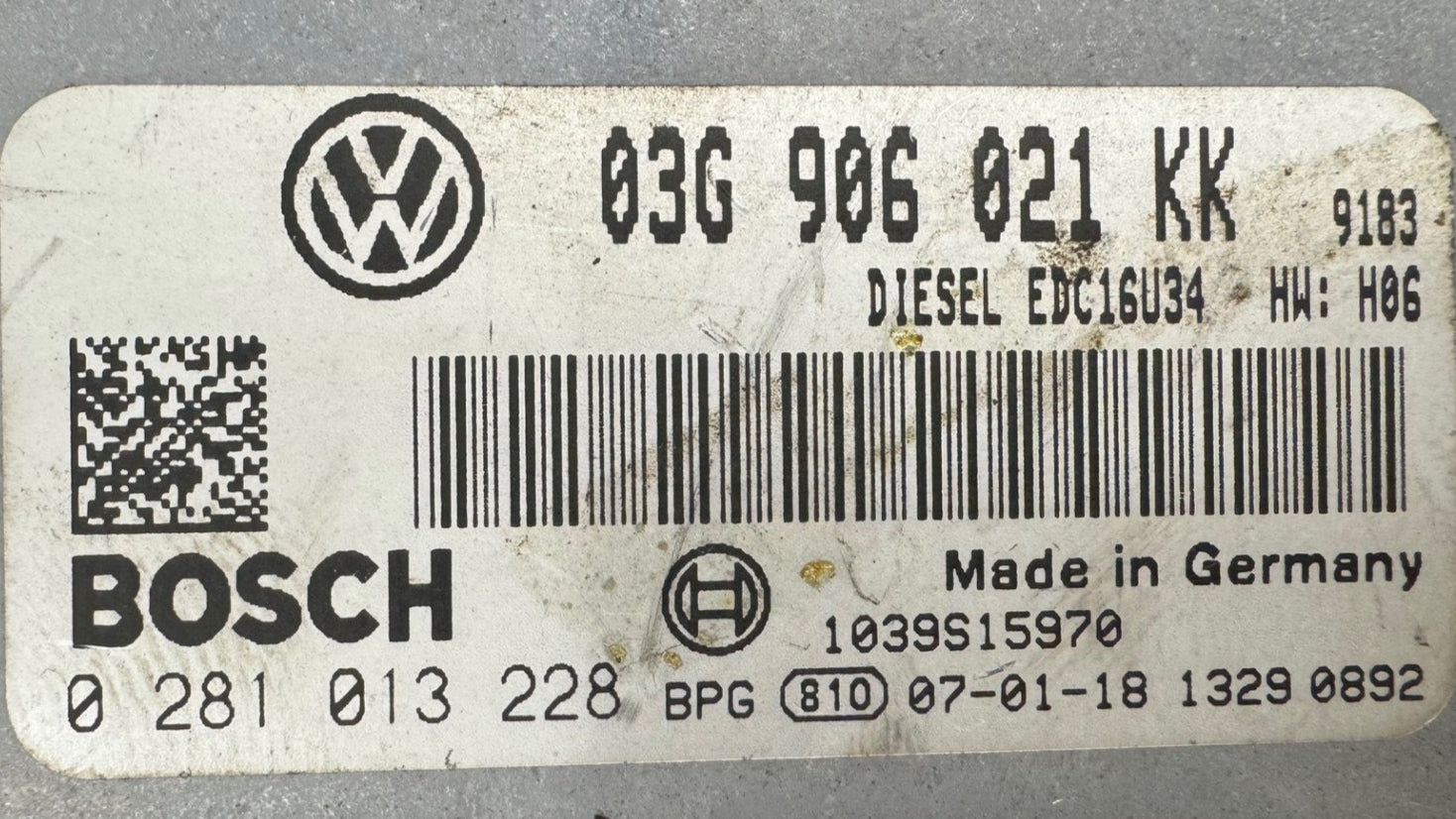Immo Off File , Deaktivierte wegfahrsperre Dateien VW Golf V 2.0 TDI Bosch EDC16U34 03G906021 KK 0281013228 BPG SW 10373810109 Software upgrade 03G906021KK 9183