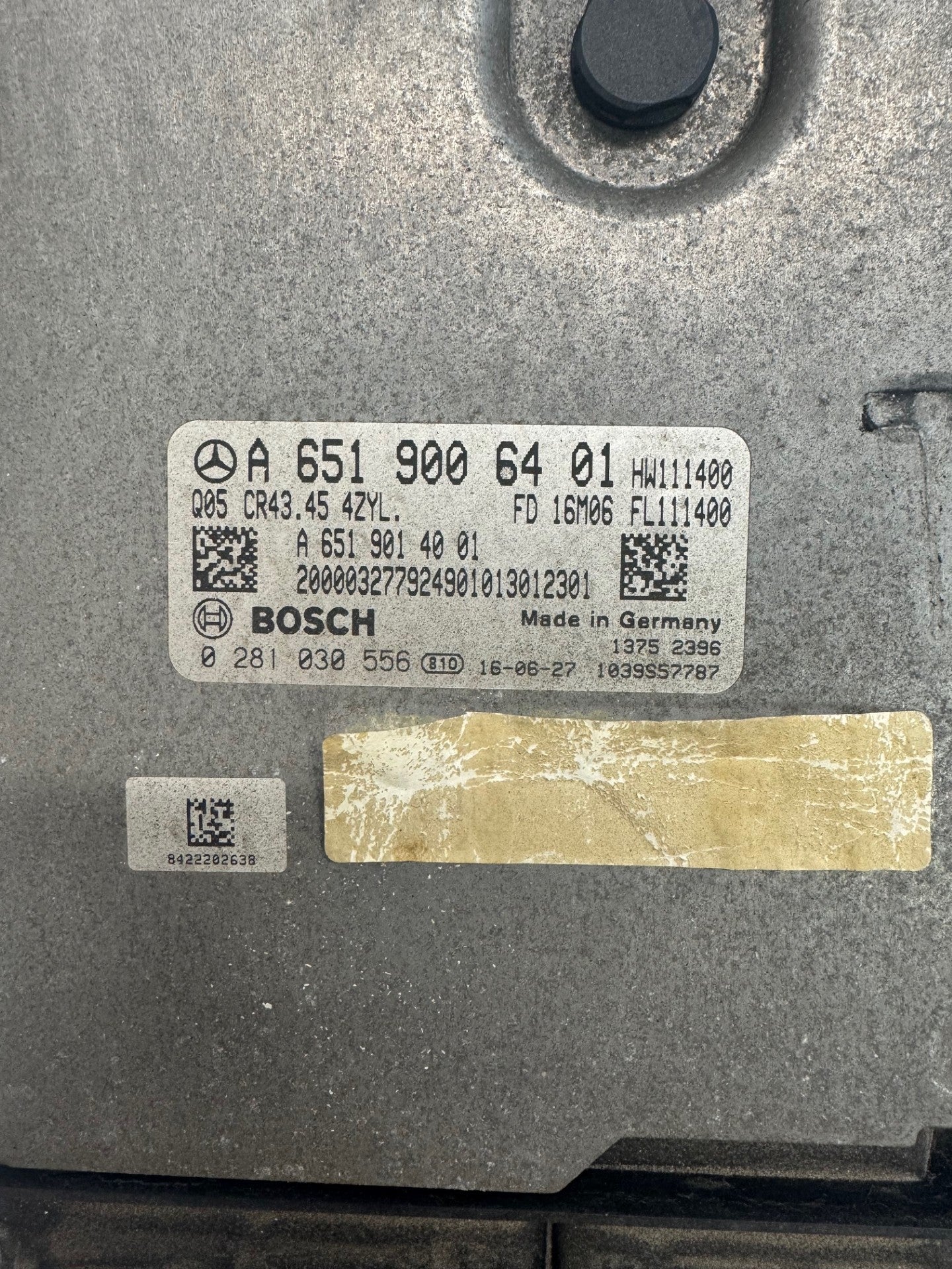 Original Files Mercedes GLC Bosch EDC17CP57 A6519006401 0281030556 A6519014001 SW 10SW038678
