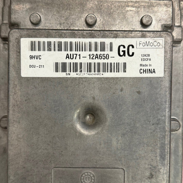 Full Backup Ford Transit Visteon DCU-211 AU71-12A650-GC HW AC11-12B684-FC Spare CGS-ST10F276 Software upgrade AC11-12A650-EH SN 040083A06261 Version  3.040-188.227