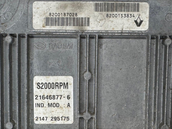 Immo Off File , Wegfahrsperre Dateien  Renault Clio Twingo 1.2  Sagem S2000RPM 8200187028  21646877-6 HW 8200153834  SW 8200237198 Software upgrade 8200114694