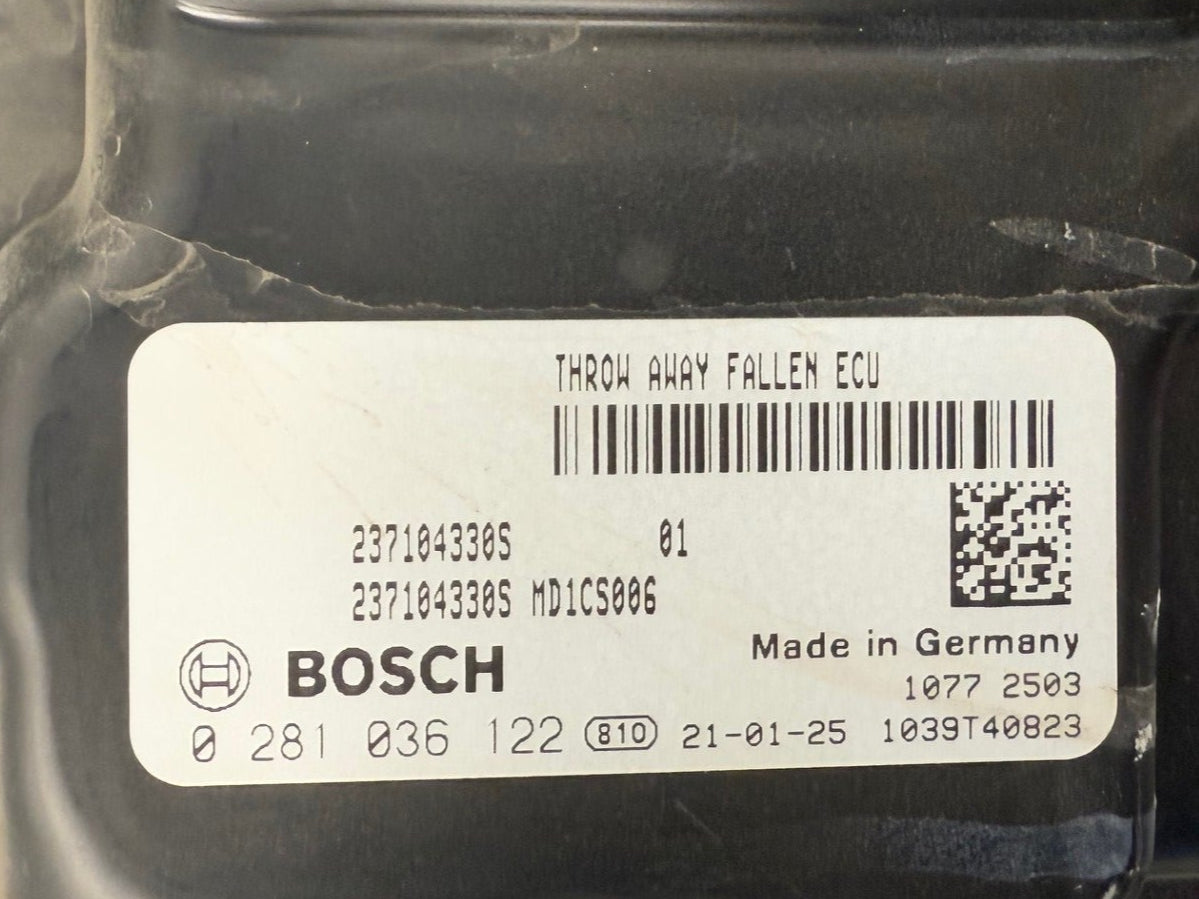 Original files renault Traffic Bosch MD1CS006 0281036122 237104330S 1039T40823 10SW086873 Software Stand 086873