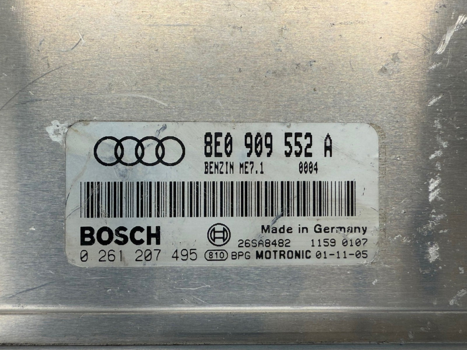 Immo Off File Audi A4 8E 2.4 V6 Bosch ME7.1 8E0909552A 0261207495