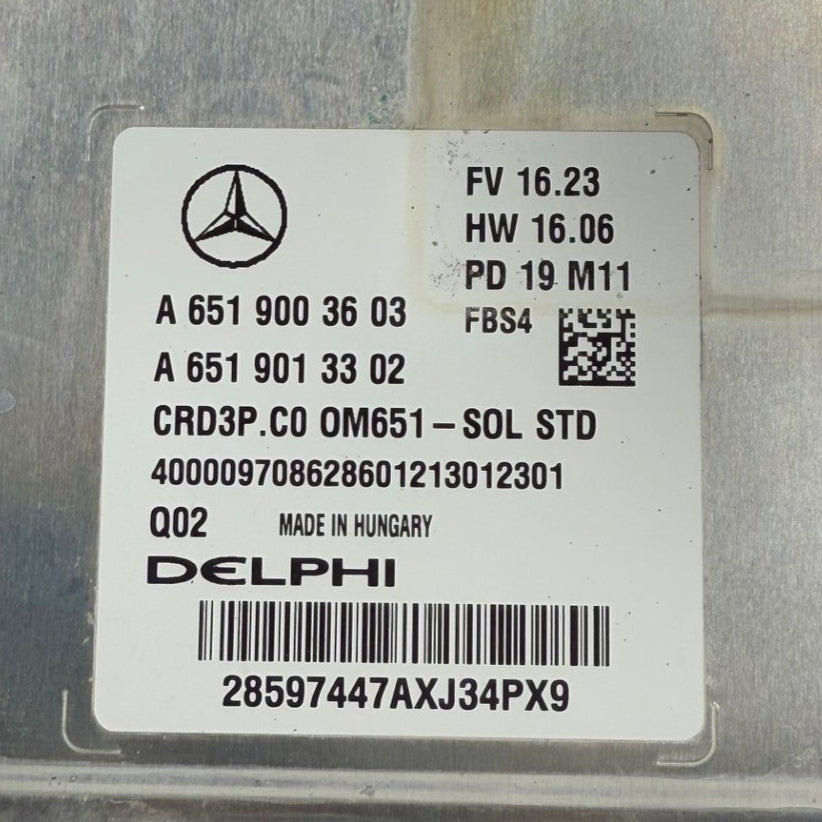 Original Files Mercedes Sprinter W907 2,2CDI OEM A6519003603 A6519013302 Delphi CRD3P.C0 OM651  HW 6519042800  Software 6519022603  Software upgrade 6519035461