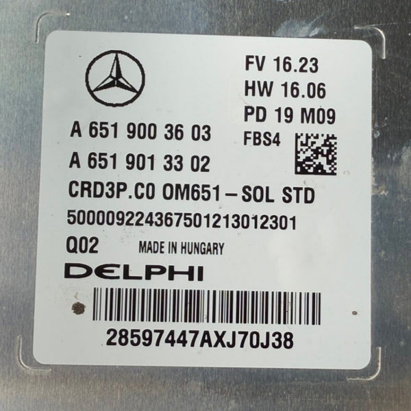 ملفات وحدة التحكم الإلكترونية الأصلية للمحرك Mercedes Sprinter W907 Delphi CRD3P.C0 A6519003603 A6519013302 OM651 HW 6519042800 SW 6519022603 ترقية البرنامج 6519035461
