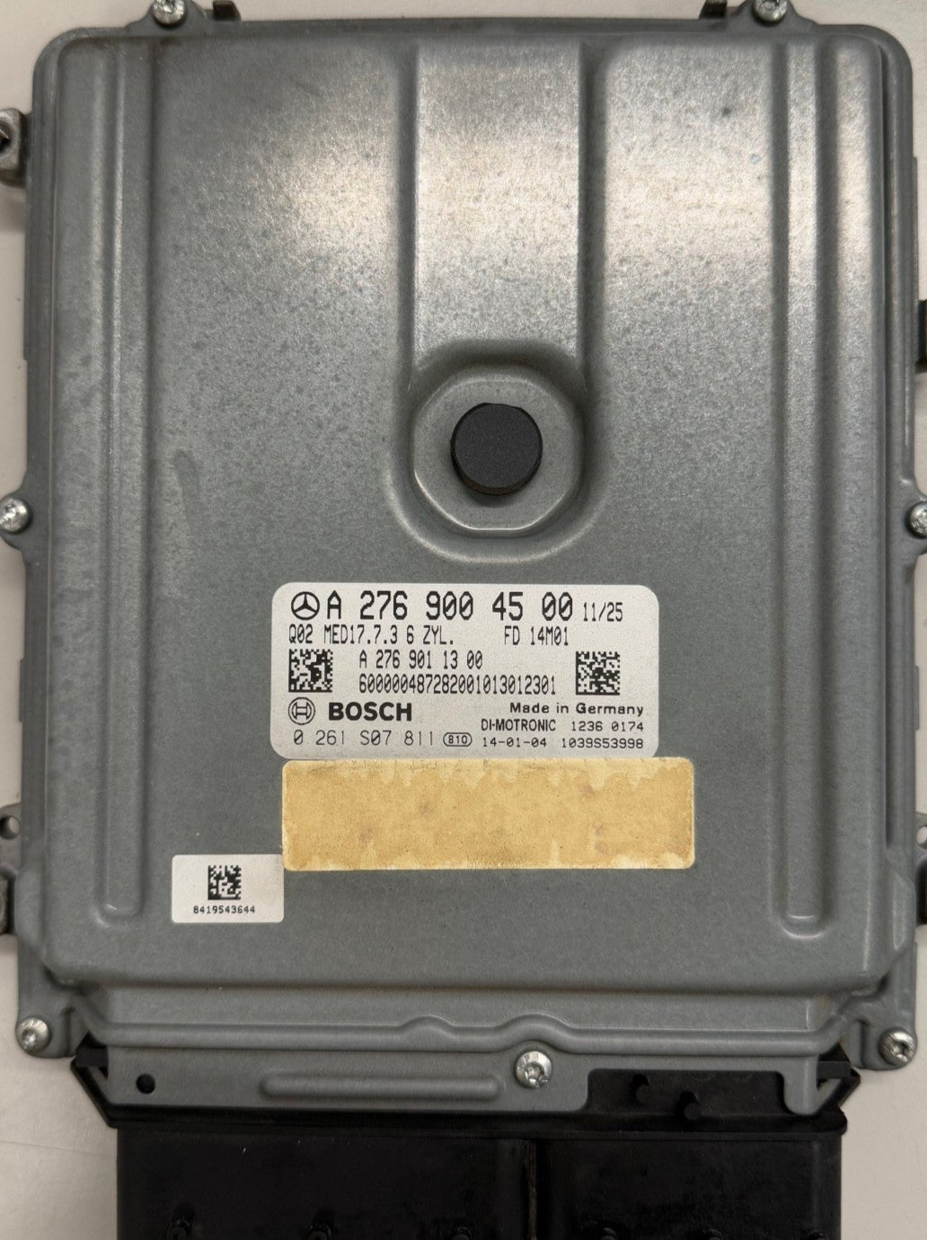 Original Files Mercedes C300 OEM A2769004500 Bosch MED17.7.3 SW 1037537591  Software upgrade 6D42120C93B0000