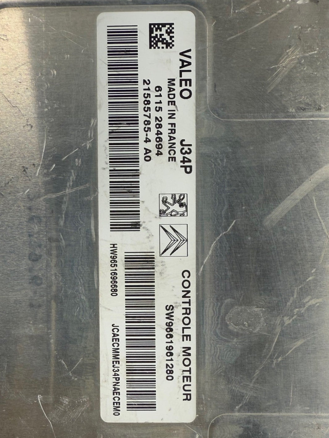 Original Files Peugeot Citroen VALEO JOHNSON J34P PSA SW 9661961280  21585785-4 HW9651696680  Software 9661961280  Software upgrade 9663255180