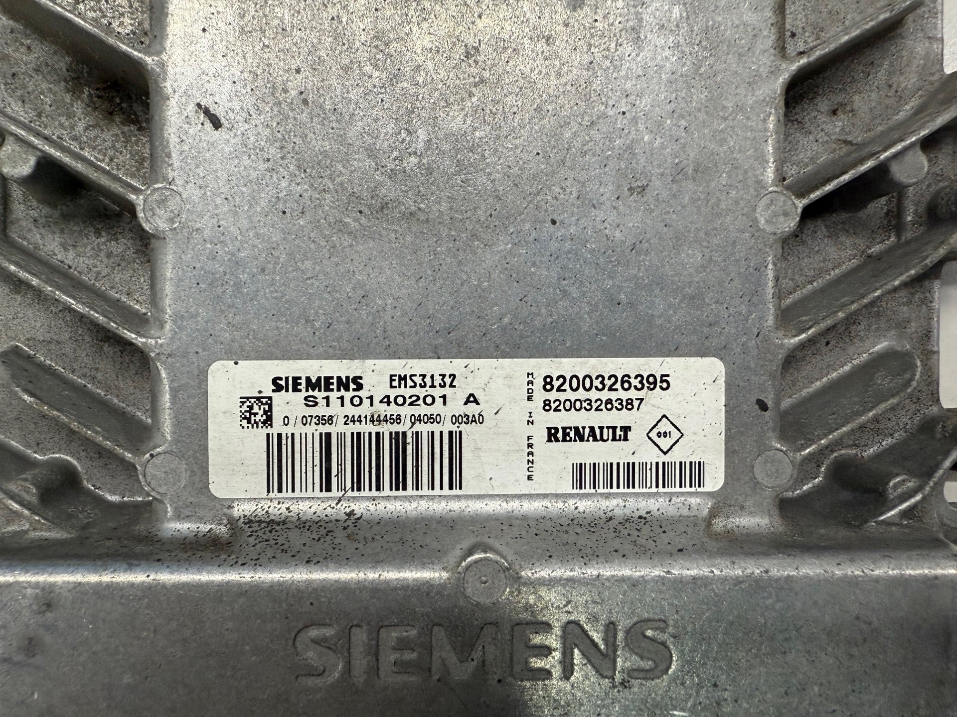 Original Files Renault Clio II 1.2i Siemens EMS3132 8200326387 8200326395 S1210140201A HW 8200326387 SW 8200511482