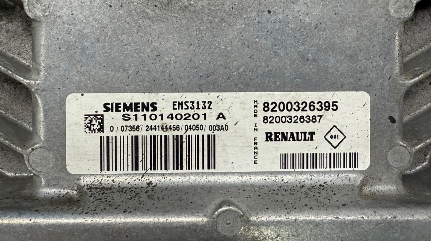 Virgin File , Selbst anlernen Dateien Renault Clio II 1.2i Siemens EMS3132 8200326387 8200326395 S1210140201A HW 8200326387 SW 8200511482