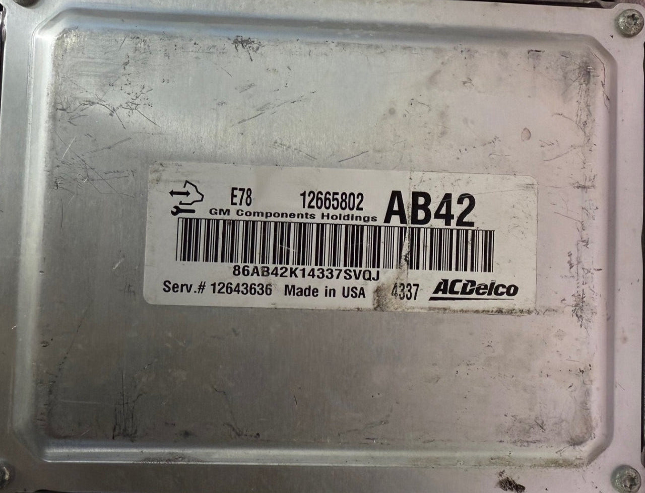 Original Files Opel Corsa E 1.4 Petrol Ac Delco E78 12665802 AB42 HW 12647136  SW 12665803  Software upgrade 55489618