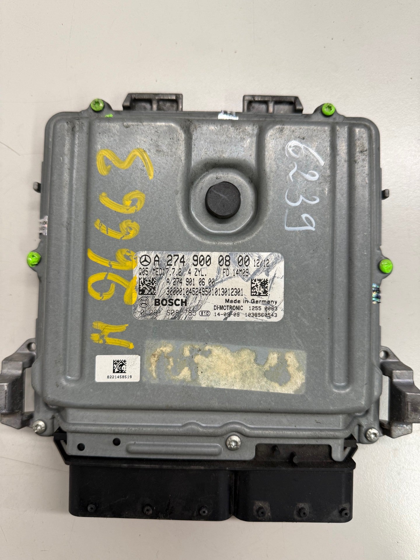 Original Files Mercedes W205 Bosch MED17.7.2 A2749000800  0261S08785 Software 1037526717  Software upgrade 10SW080504