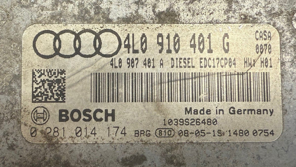 Audi Q7 3.0 TDI V6 CASA Bosch EDC17CP04 4L0910401G 0281014174  SW 1037518178  Software upgrade 4L1910401D 0080