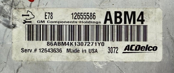 VIRGIN File , Virgin Dateien Opel GM AC Delco E78 1265586 ABM4 HW 12647136 Software 12655493  Software upgrade 55592938