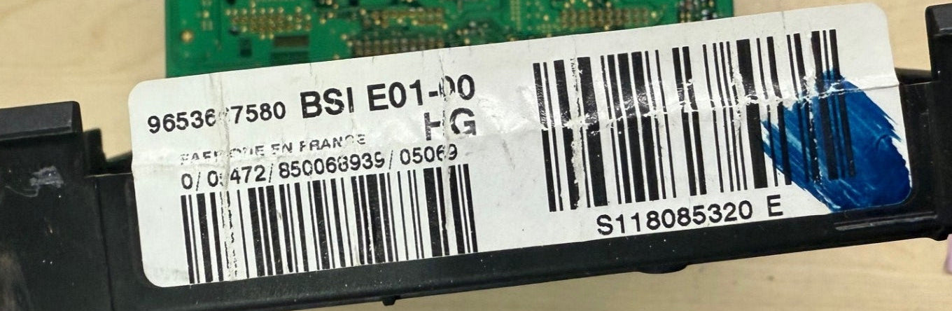 Original Eeprom Dump ST95160 Peugeot BSI E01-00 S118085320E 9653667580