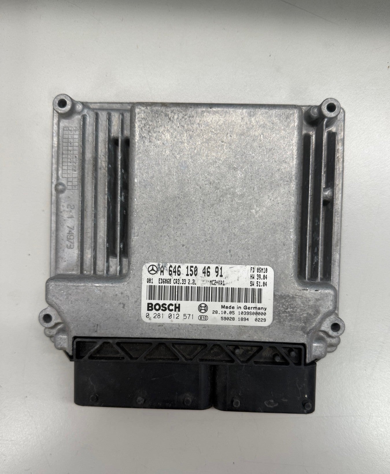Original Files Motorsteuergerät Dateien , Mercedes Vito Viano 2,2 Diesel OEM A6461504691 Bosch EDC16C2  0281012571  SW 1037374529 Software upgrade 1037374529