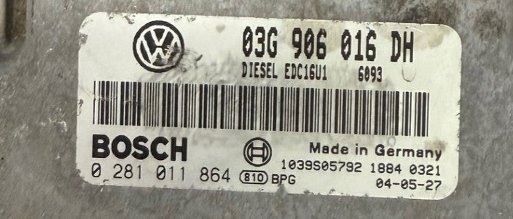 Immo Off File , Deaktivierte Wegfahrsperre Dateien ,Seat Altea 1,9 TDI Bosch EDC16U1 0281011864  SW 1037370804  Software upgrade 6093 R4 1,9L EDC