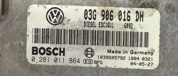 ملف إيمو مطفأ، ملفات مانع تشغيل المحرك معطلة، سيات ألتيا 1,9 TDI بوش EDC16U1 0281011864 SW 1037370804 ترقية برمجيات 6093 R4 1,9L EDC