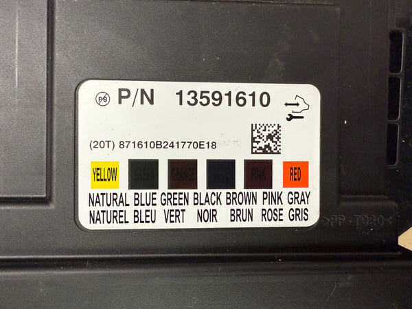 Original BCM Files With Pincode , Bordnetzsteuergerät Dateien  Opel BCM Continental 13591610 Hardware number 13585895  Boot software part number 13501505