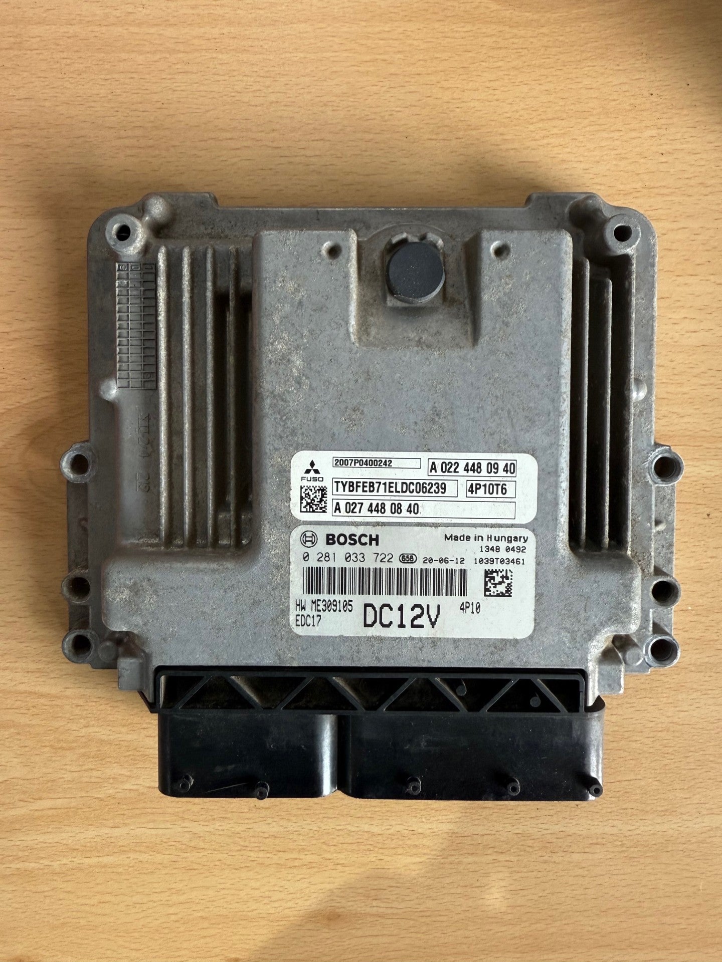 Original Files Motorsteuergerät Dateien Mitsubishi Fuso 3.0 Bosch EDC17C49 TC1797 0281033722  OEM A0224480940  A0274480840 TYBFEB71ELD06239  HW ME309105