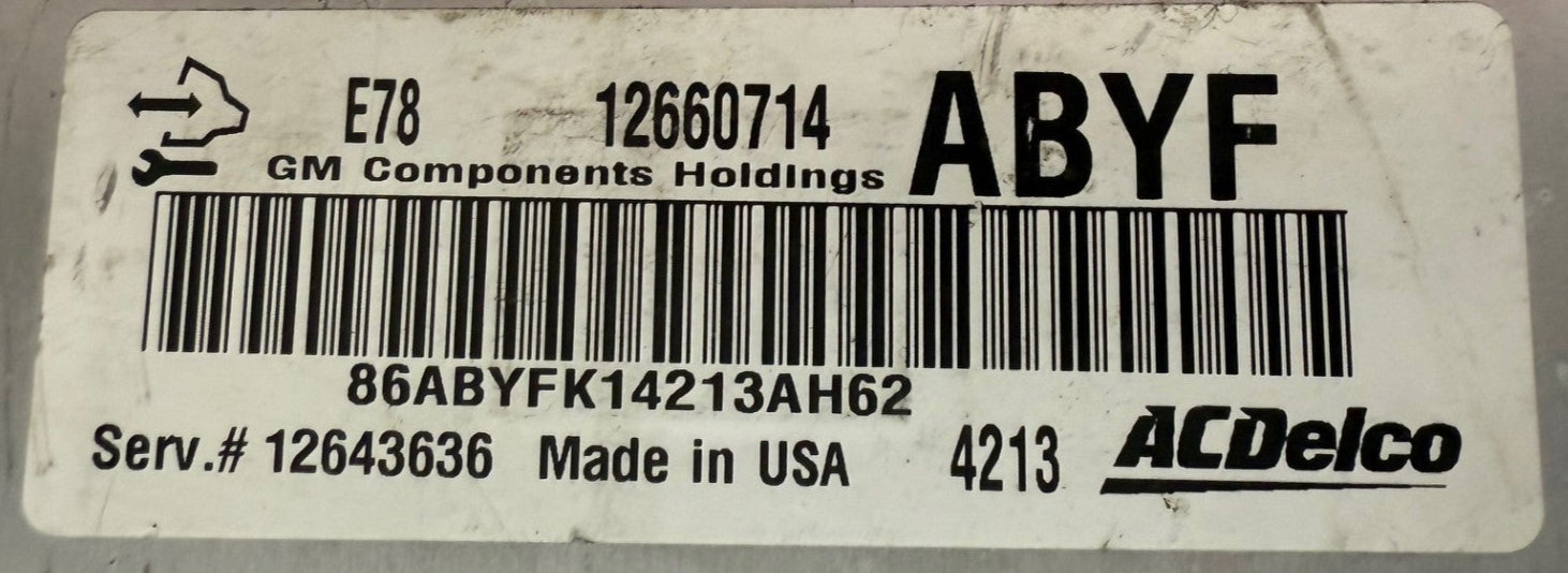 Original Files Opel  Insiginia , Astra J 1.4 Benzin Petrol ABYF 12660714 AcDelco E78 HW 12647136  Software 12660715  Software upgrade 92280342
