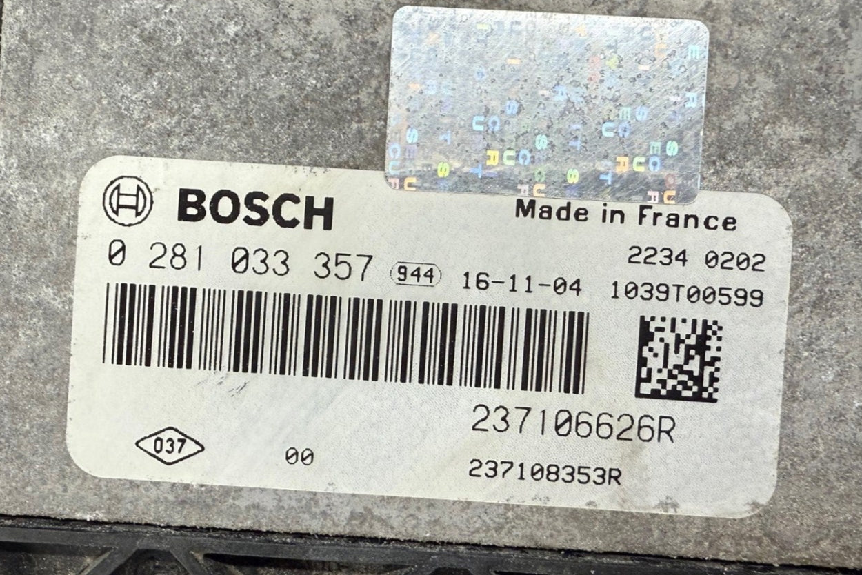 Original Files Motorsteuergerät Dateien , Renault Traffic III 1,6 OEM 237106626R Bosch EDC17C84 0281033357  SW 10SW008509  software upgrade 237619438R