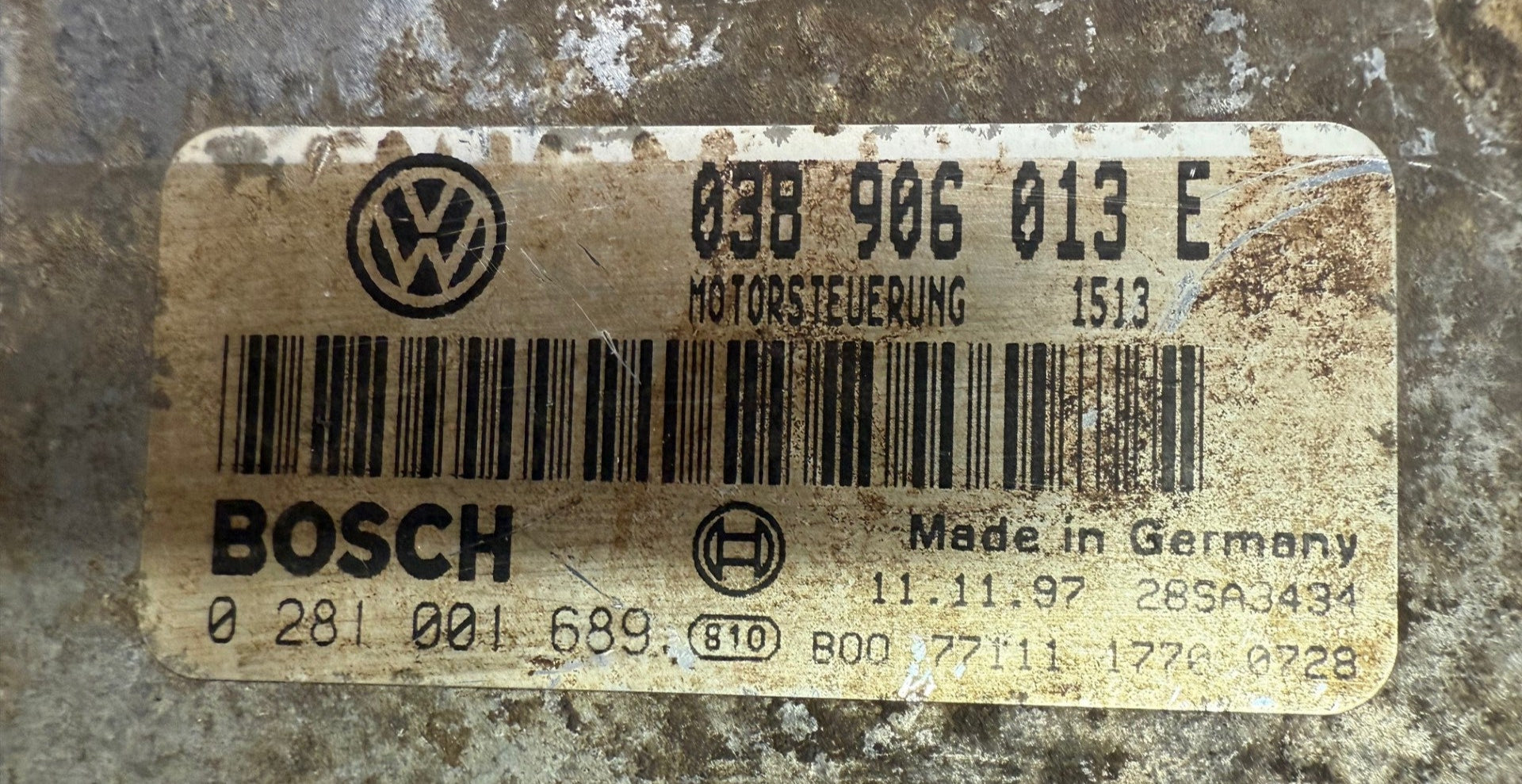 Immo Off File Seat INCA ,1.9 SDI Bosch EDC15V 038906013E  0281001689
