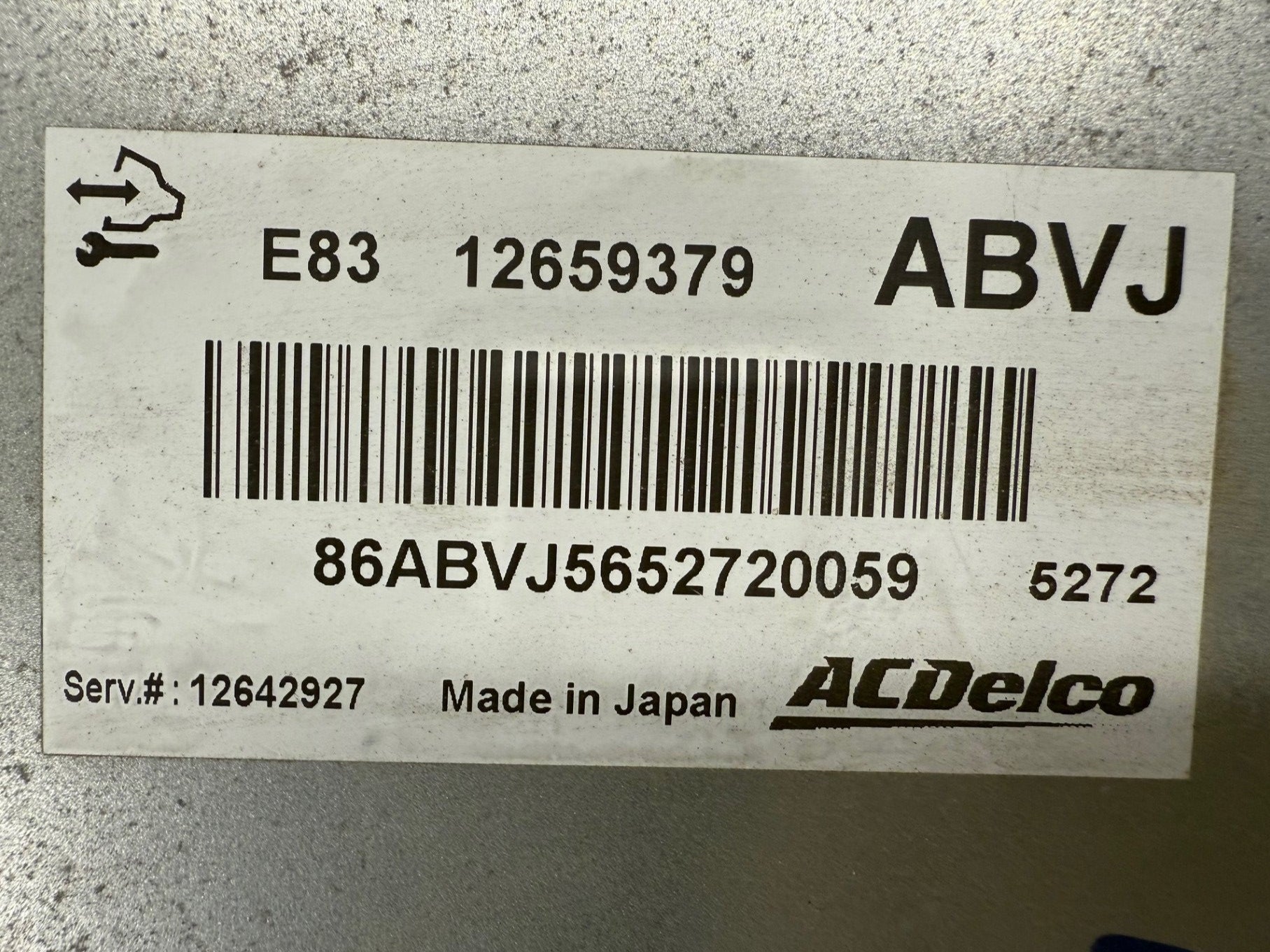Original Files , Motorsteuergerät Dateien Opel Meriva OEM 12659379 ACDelco E83  HW 12642926  Software 12659319