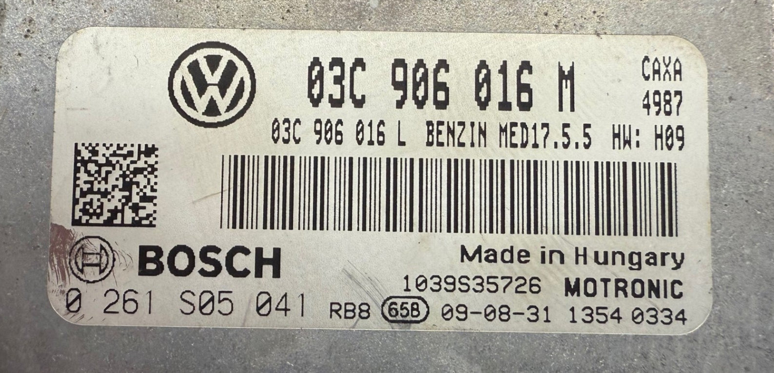 Original Files . Motorsteuergerät Dateien Volkswagen Passat 1.4 TFSI 90 KW MED17.5.5 03C906016M , 03C906016L Software 1037502704