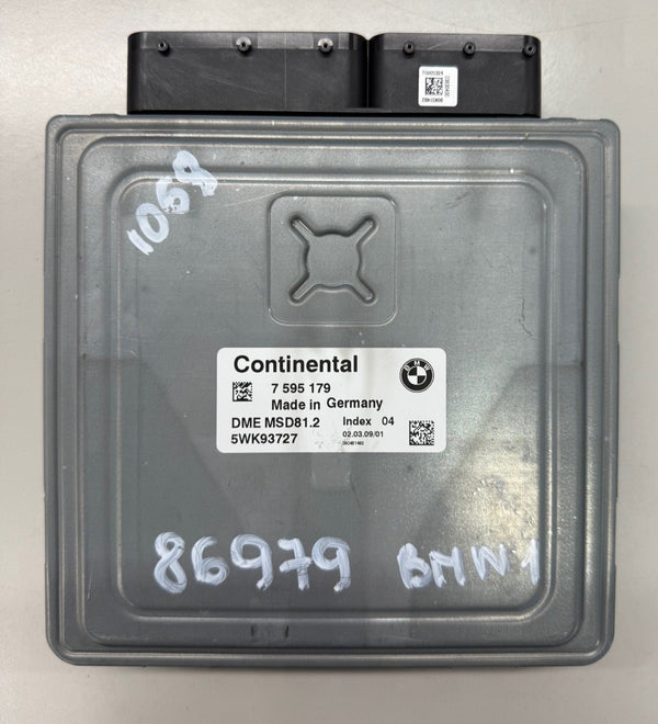 ملفات أصلية، ملفات BMW 318i 143 حصان Siemens Continental MSD81.2 OEM 7595179 5WK93727 الأجهزة 08672567 البرامج 08688026