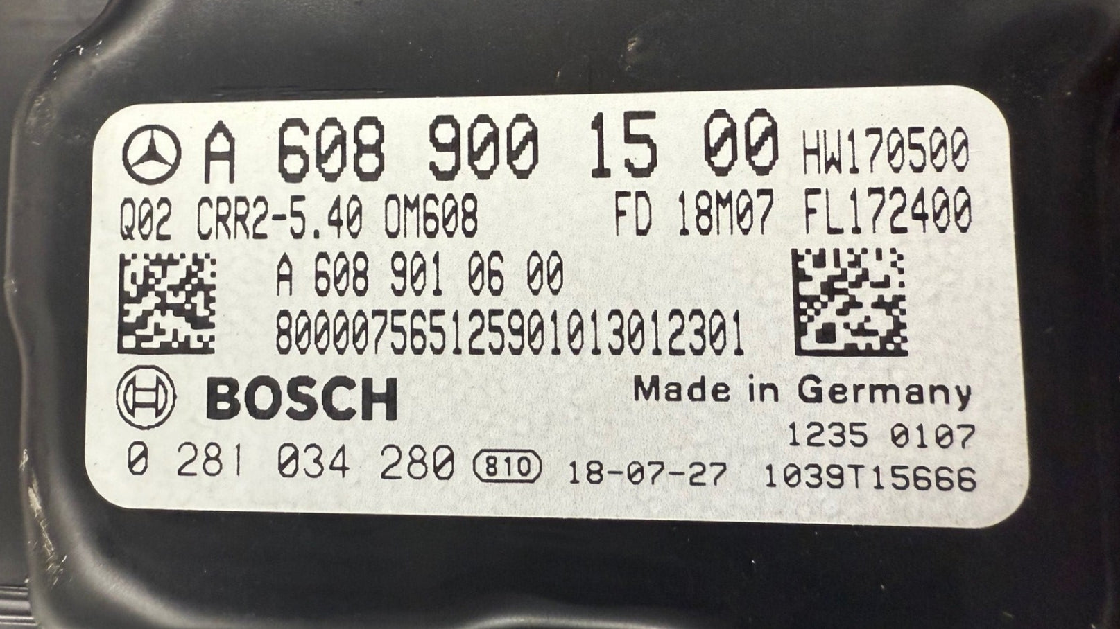 Original Files Mercedes A180 Automatik A6089001500 Bosch MD1CS006 0281034280 HW 6089040600  SW 6089022000 Software upgrade 6089033100 CRR2-17B-3P_5035D
