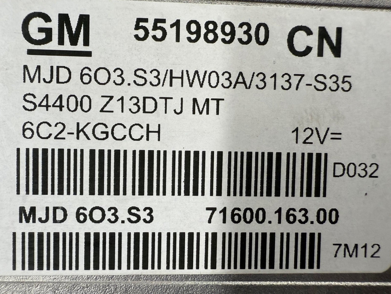 Orginal Files , Dateien With Pincode Opel Corsa D 1.3 CDTI Z13DTJ  55198930 CN  HW MAREL0100  SW 3137S351