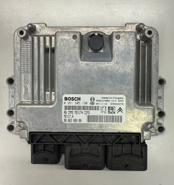 Peugeot 207 CC 1.6 16V  Bosch MEV17.4 0261S05190 9666382000 HW 9666320880  SW 9666319780  Software upgrade  9667099180