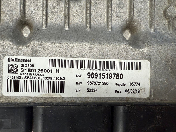 Peugeot Boxer 2.2 HDi  Continental SID208 S180129001H  9691519780  HW 9676721380  SW 9691519780  Software upgrade 911360