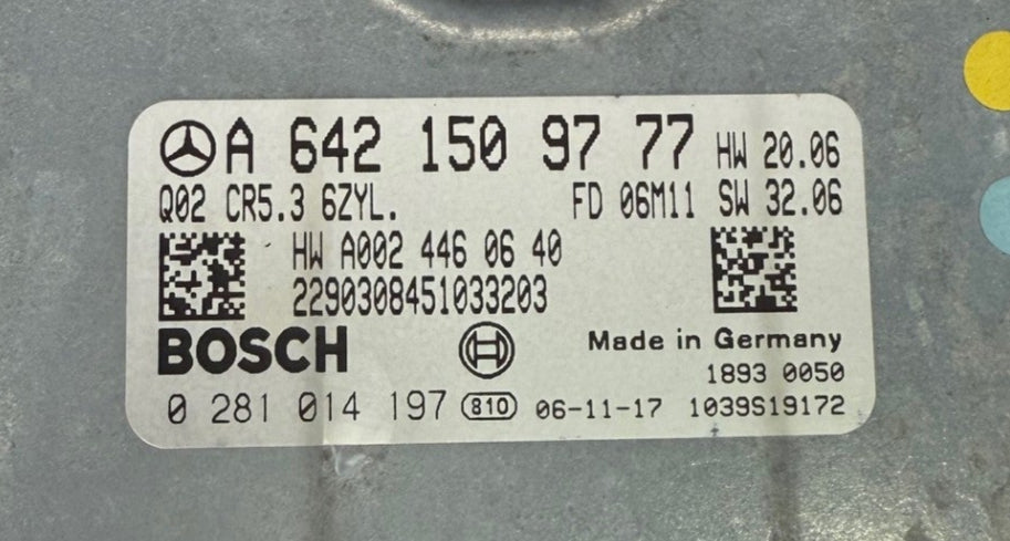 Original Files Mercdedes S klasse 3.2 CDI  Bosch EDC16CP36 0281014197  OEM A6421509777  0281014197  Software  1037383623  Software upgrade  P380752