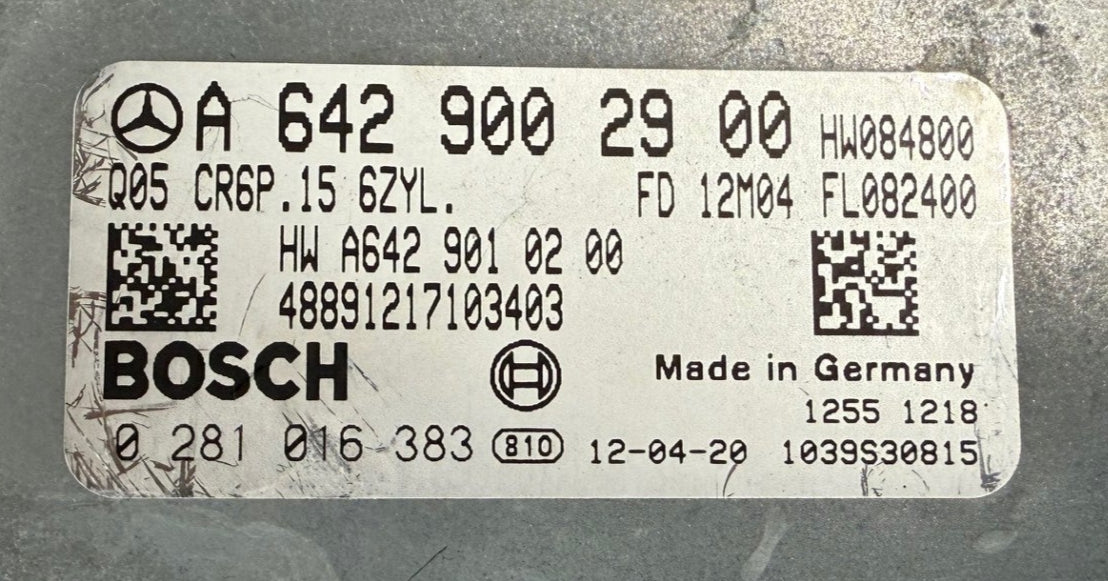 Original Files Mercedes C Klasse W204 C 350 CDI OEM A6429002900  Bosch EDC17CP10  HW 6429010200  SW  6429027700 SOftware upgrade  6429039401